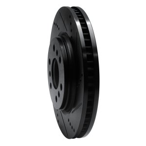 Buick Terraza Brake Rotor (1) - Front Right - R1 Concepts - Drilled & Slotted - Black - `06-`09